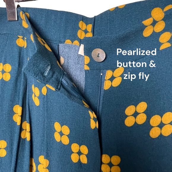 Nice Things Paloma S NWT Straight Leg Art To Wear Gauzy Pleated Pants US 10 - Picture 5 of 14